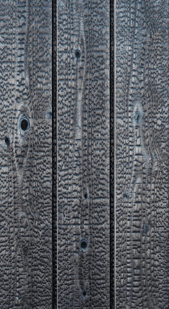 Hakuu Yakisugi charred timber cladding texture